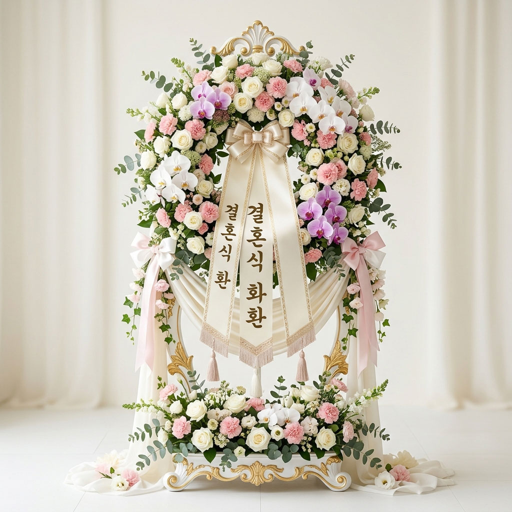 결혼식화환가격 3단 기본형부터 고급형까지 [결혼축하메시지]